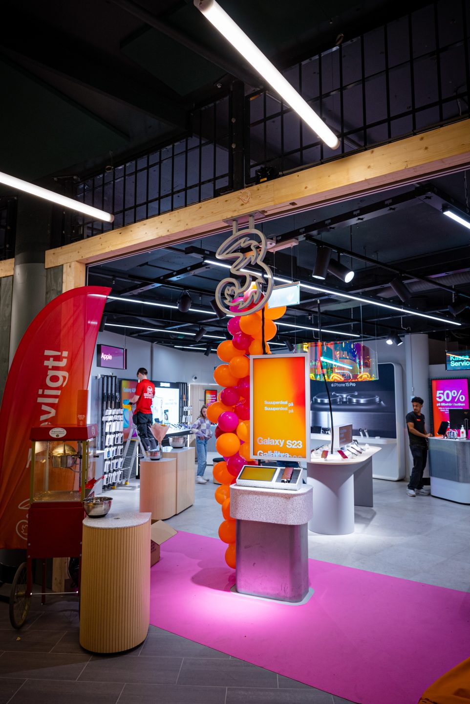 3-butik i ringen.